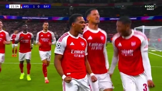 گل اول توپچی ها به بایرن (تیمبر)