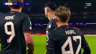 گل اول بایرن به توپچی (کارل)