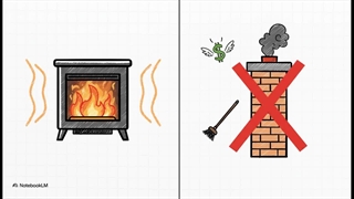 شومینه برقی با فریم چوبی