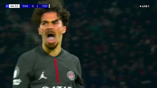 گل اول پی اس جی به تاتنهام (ویتینیا)