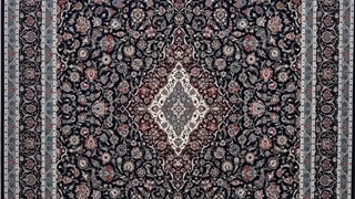 فرش 1200 شانه تراکم 3600 کد E132043 کلاسیک سرمه ای  فرش متحد آسیا - اقساط تا سال 1410