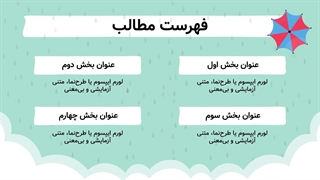 قالب پاورپوینت باران (رایگان و حرفه ای)