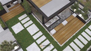 ایده‌های جدید طراحی روف گاردن مدرن | از جانمایی تا نورپردازی