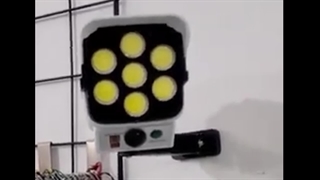 چراغ خورشیدی طرح دوربین مدار بسته COB