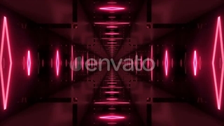 دانلود پروژه فوتیج بک گراند تونل با چراغ های نئون Neon Waves Tunnel