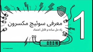 سوئیچ شبکه مکسرون 8 پورت MSW-3008F-P