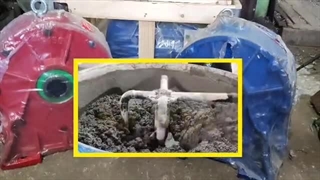 ترکیب برنده موتور و گیربکس میکسر یا ناریساز