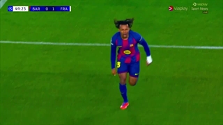 گل اول بارسا به آینتراخت (ژ.کونده)