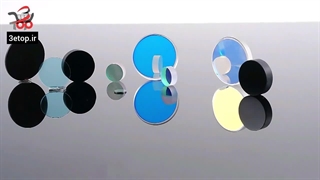 فیلتر نوری باند باریک UV با طول موج ۳۰۰ نانومتر، با دقت بالا و سفارشی، جنس شیشه نوری