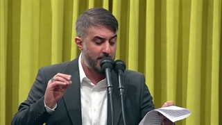 مولودی خوانی آقای محمدحسین پویانفر در میلاد حضرت زهرا(س) محضر رهبر انقلاب 1404