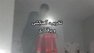 مراحل دکوراسیون فروشگاه موبایل Zoom در مرکز خرید اندیشه