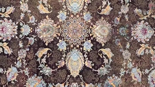 فرش 1200 شانه ضخیم تراکم 3600 کد E134016 وینتیج ارغوانی فرش متحد آسیا - اقساط تا سال 1410