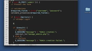 128 - ایجاد سیستم ورود - اموزش php لیندا - جلال محمدزاده