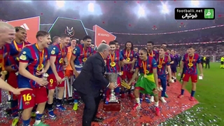 مراسم اهدای جام قهرمانی سوپرکاپ اسپانیا به بارسلونا 1404