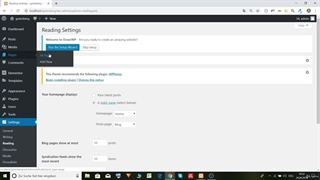 تنظیمات صفحه اصلی وبسایت وردپرسی - جلال محمدزاده