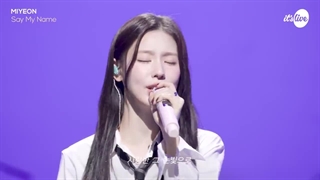 اجرای زنده آهنگ Say My Name از MIYEON (عضو گروه آیدل) در It's Live