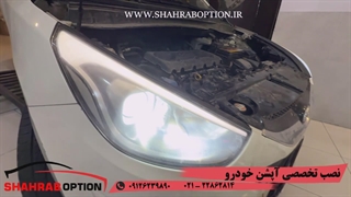 خدمات تخصصی خودروهای توسان نصب هدلایت فابریک توسان رفع ایراد چراغ نوربالای توسان