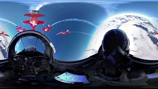 360° Cockpit View - Fighter Jet - Patrouille Suisse - Virtual Reality