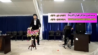 اجرای شعبده بازی پروازمیز در جشن شهرداری