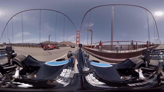 GoPro VR - Indycars Over The Golden Gate Bridge