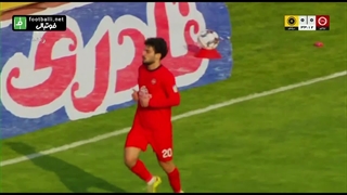 گل اول تراکتور به سپاهان (هاشم نژاد)