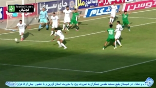 گل اول شمس آذر به مس رفسنجان (هومن ربیع زاده - پنالتی)