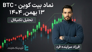 پیش بینی  بیت کوین (BTC) 13 بهمن 1404 نوسانات به‌دلیل فشار فروش کوتاه‌مدت