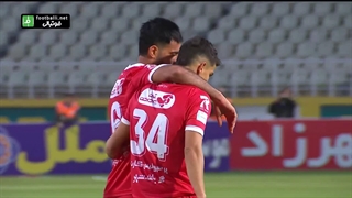 گل اول پرسپولیس به چادرملو (امیرحسین محمودی)