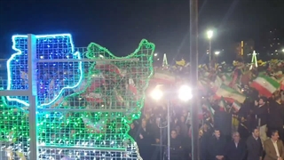تجمع حماسی مردم و مسئولان قزوین در حمایت از نیروهای مسلح
