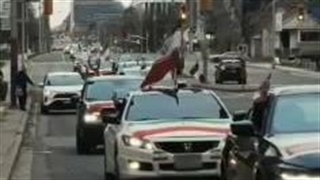 کاروان خودرویی تورنتو، پاریس و لندن با پرچم ایران! (بسیج کانادا و اروپا :)