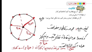 ریاضی هشتم فصل ۹: خط و دایره