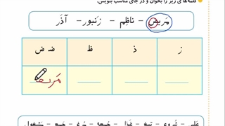تدریس صفحه 128 و 129 فارسی نوشتاری اول 3