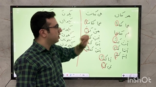 تدریس عربی (یافتن اسم فعل ناقصه) توسط دکتر امیرمحقق