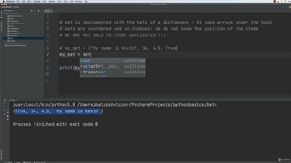 18. Sets in Python
