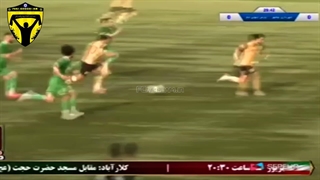 گل اول پارس جنوبی جم مقابل شهرداری نوشهر توسط افتخاری