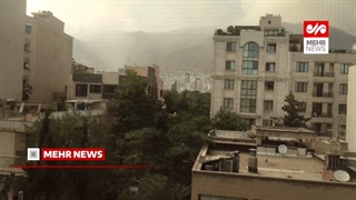 طوفان و رعد و برق در تهران