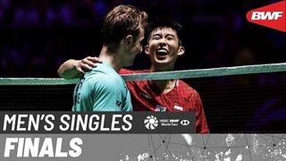 مسابقه فینال بدمینتون KFF Singapore Badminton 2026 سینگل مردان - Alex Lanier از فرانسه درمقابل Loh Kean Yew از سنگاپور