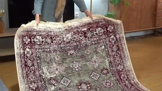 فرش کلاسیک سبز ۱۲۰۰ شانه | منزل مشتری دیار فرش