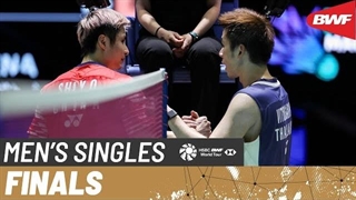 مسابقه فینال بدمینتون PETRONAS Malaysia Open 2026 انفرادی مردان - Shi Yu Qi از چین درمقابل Kunlavut Vitidsarn از تایلند