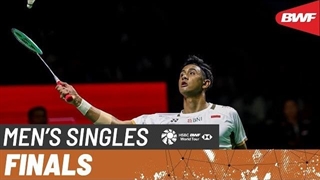 مسابقه فینال بدمینتونDAIHATSU Indonesia Masters 2026 انفرادی مردان- Panitchaphon Teeraratsakul تایلند درمقابل Alwi Farhan اندوزی