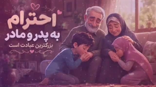 معجزه عشق و احترام به پدر و مادر( والدین ) نیکی و محبت به بابا مامان ( سخنرانی کوتاه و شنیدنی )